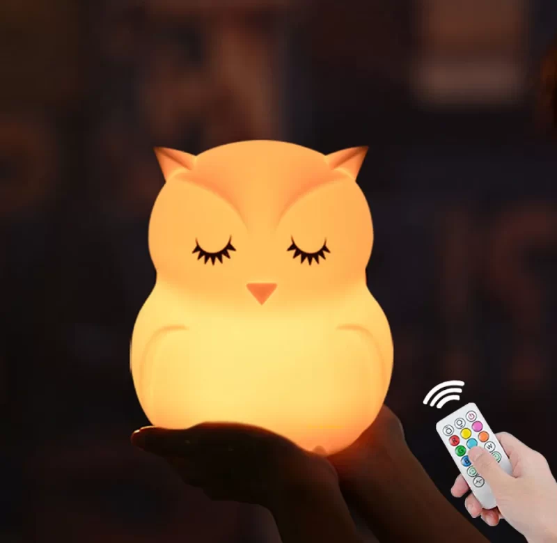 Barevné dotykové noční světlo s dálkovým ovládáním | lampička pro děti 3 ks