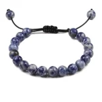 8mm bílá tečka modrá