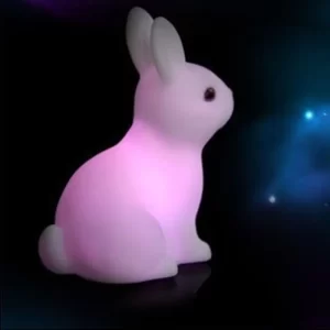 Barevná noční lampička králíček pro děti | dětská lampa
