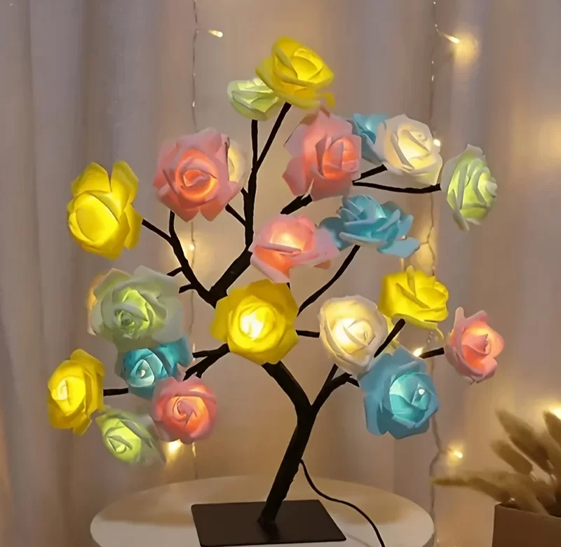 Usb led strom s teplým světlem | dekorace, stolní lampa