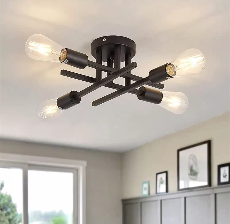 Retro industrialní lustr | stropní svítidlo, LED lampa