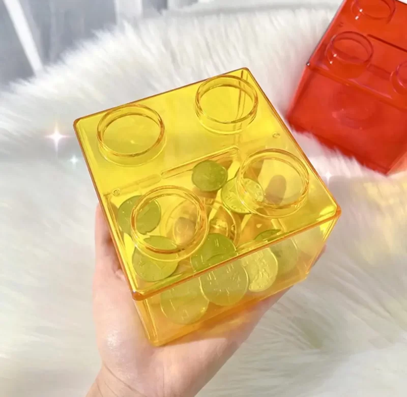 Transparentní dětská pokladnička | Úložný box