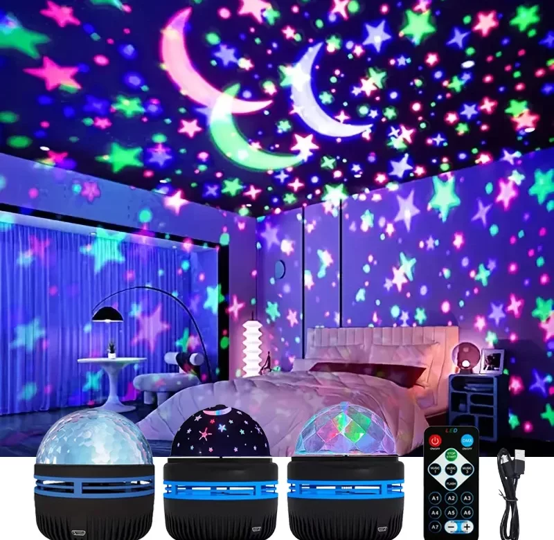 LED noční světlo | projekční lampa | USB lampa