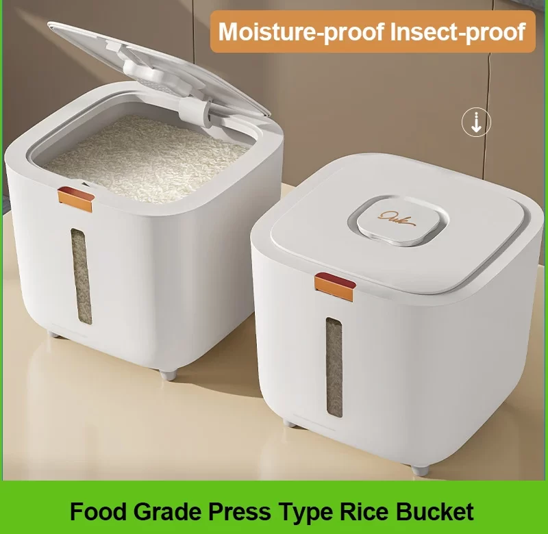 Nádoba na rýži s víkem | kuchyňský box, skladovací box