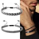 Stylový pánský náramek z hematitu | pánský náramek, energetický náramek