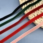 Sametová stuha na dárky 10 mm 450 cm | svatební dekorace, ozdobná stuha