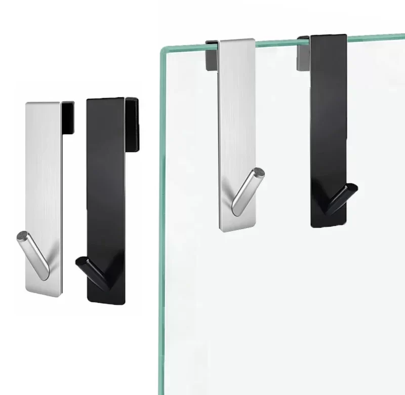 Nerezový háček na sprchové dveře | věšák, háček