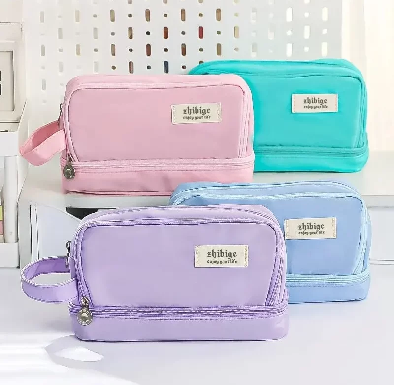 Přehledný velký školní penál s kapsami | penál, pouzdro