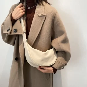 Trendy plátěná crossbody kabelka pro dívky | dámská kabelka, ramenní taška