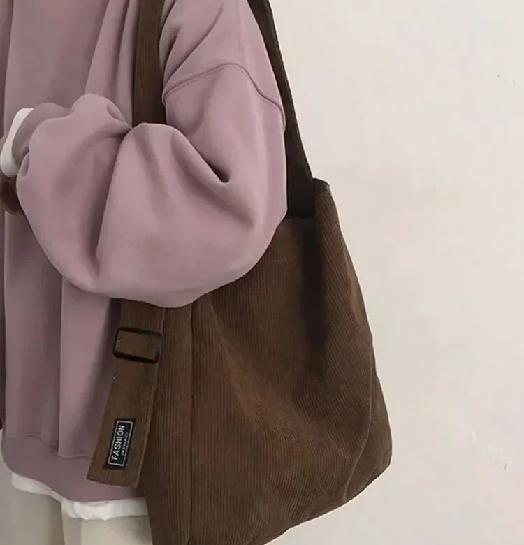 Retro velká studentská kabelka přes rameno | dámská kabelka, crossbody taška