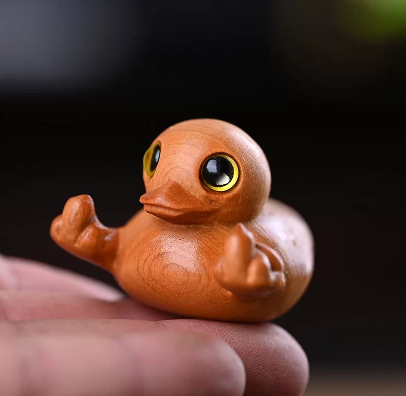 Veselá dřevěná kachna | zahradní dekorace, vtipný dárek