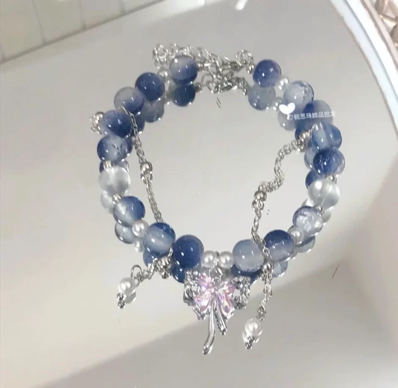 Korálkový střapcový náramek pro ženy | ozdoby