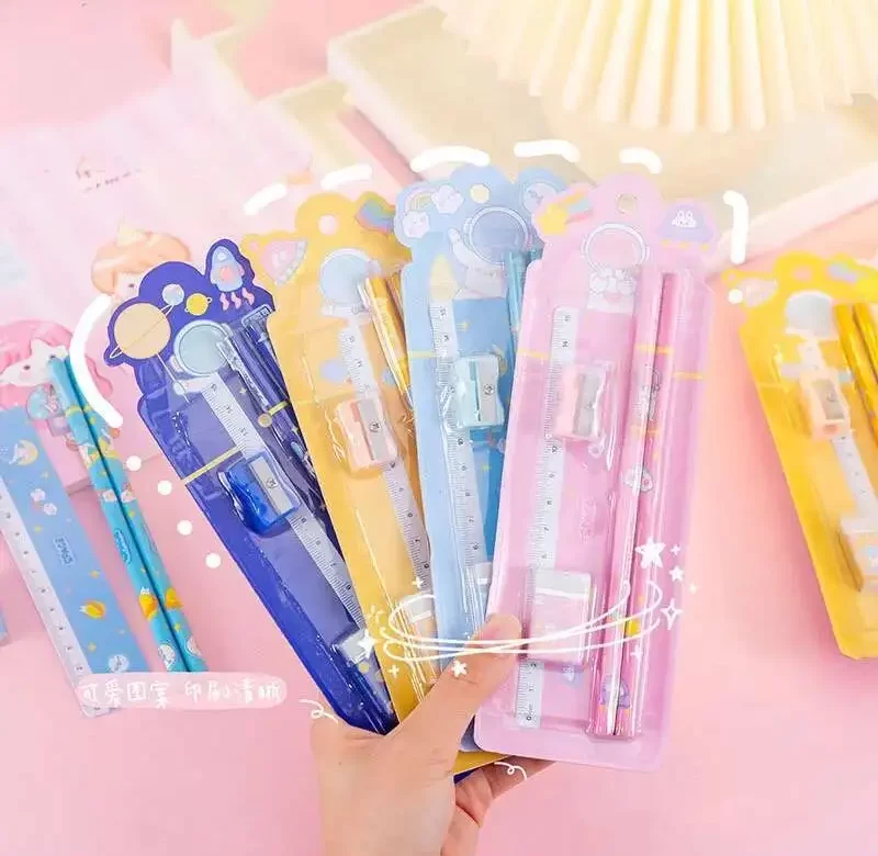 Kreativní školní set | kancelářské potřeby 4 ks