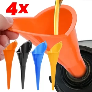 Plnicí trychtýř proti přelití pro auta | plastový trychtýř, auto nářadí