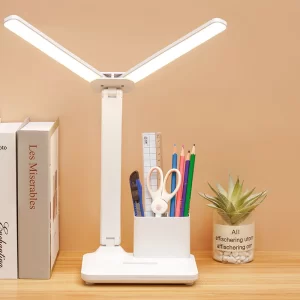 USB stmívatelná LED stolní lampa s USB | noční světlo