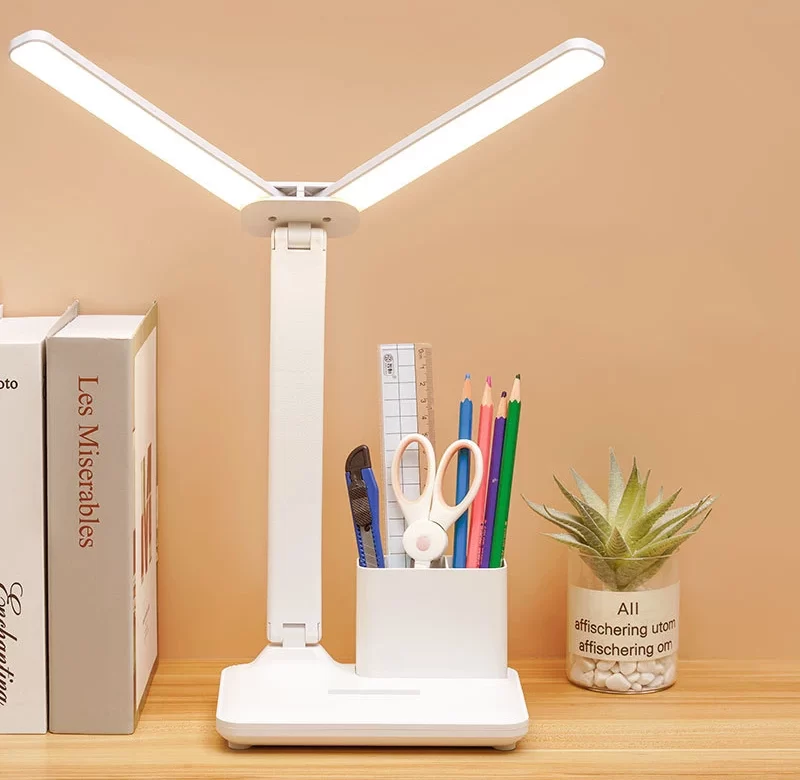 USB stmívatelná LED stolní lampa s USB | noční světlo