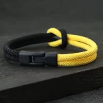 Barevný pánský náramek z lana pirátský styl | pánský náramek, kožený náramek