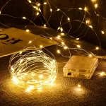 LED Světla na měděném drátu | Venkovní dekorace