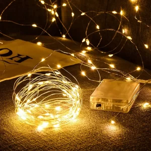 LED Světla na měděném drátu | Venkovní dekorace