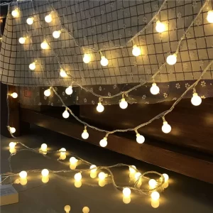 Bílé LED světýlko na baterie | Dekorační světla, Vánoční osvětlení