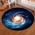 Kulatý dětský koberec galaxy | bytové vybavení