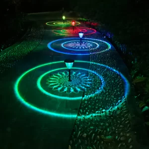 Solární osvětlení pro chodník | LED venkovní světla | Zahradní dekorativní osvětlení