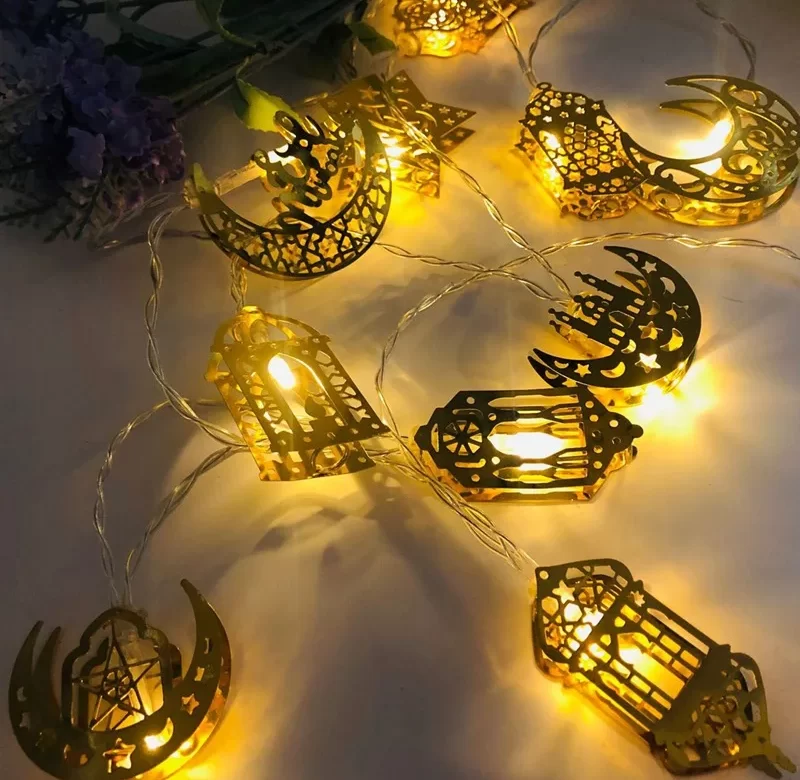 Led světelný řetěz s hvězdami a měsícem | dekorace