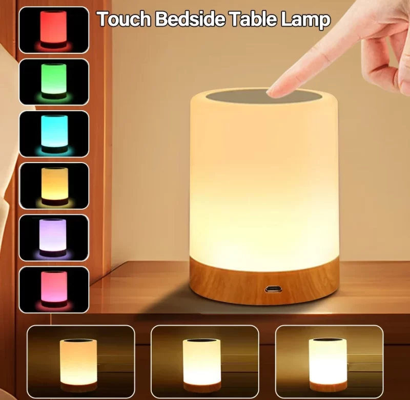 Přenosná dotyková stolní lampa s usb nabíjením | osvětlení 1 ks