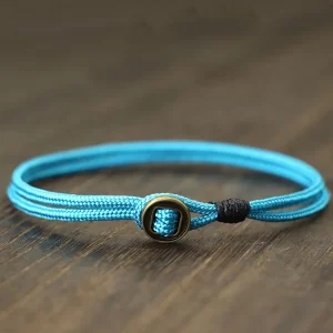 Vintage ručně pletený paracord náramek | náramek, doplněk