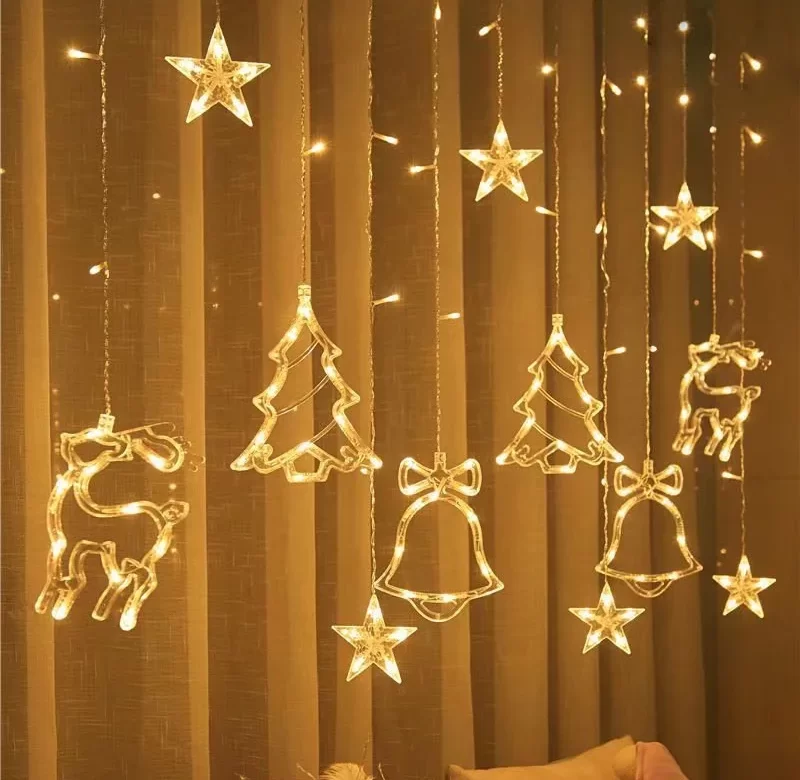 LED vánoční světelný závěs | dekorace