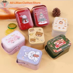 Vánoční plechová krabička s uchem | dóza, dárkové balení