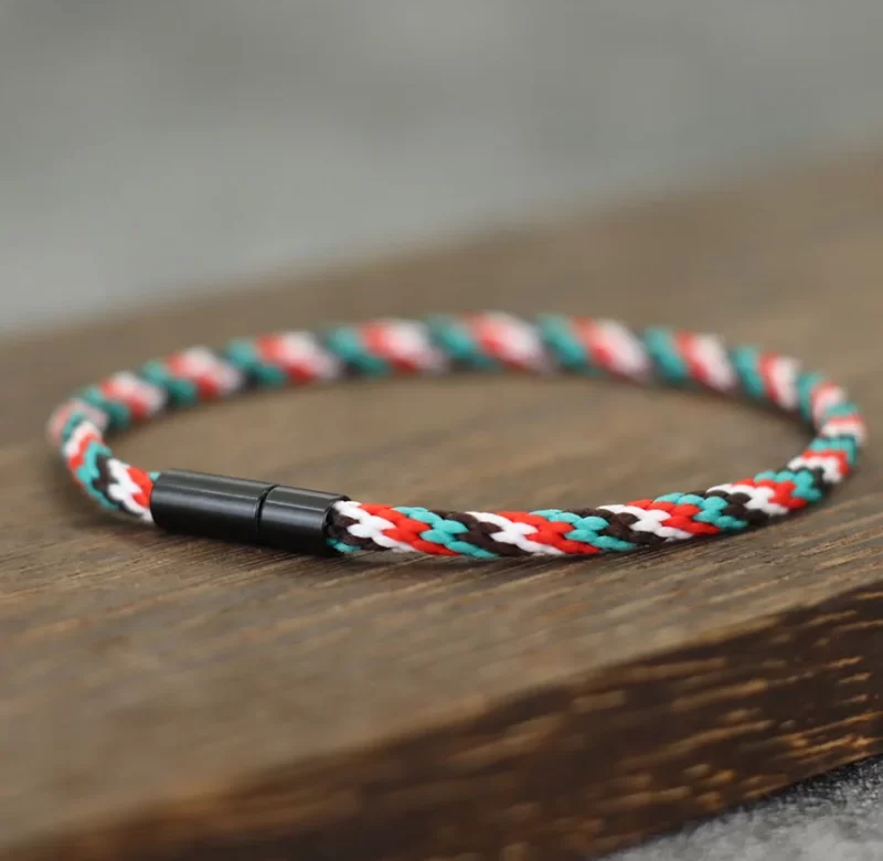 Minimalistický pletený náramek pro páry | pletený náramek, párový náramek