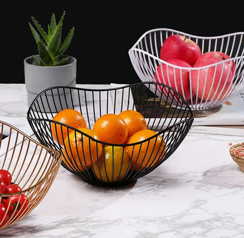 Elegantní drátěný košík na ovoce a pečivo | košík dekorativní