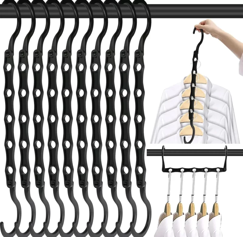 Víceúčelový otočný věšák na oblečení proti větru | věšák, ramínko