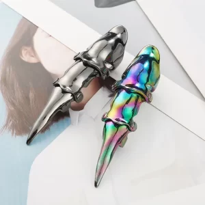 Dračí punkový kloubní prsten lebka | šperk