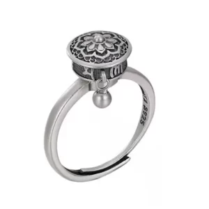 Otočný lotosový prsten proti stresu | antistresový prsten, otočný prsten