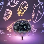 Hvězdný projekční zvlhčovač s nočním osvětlením | projekční lampa 1+1 ks