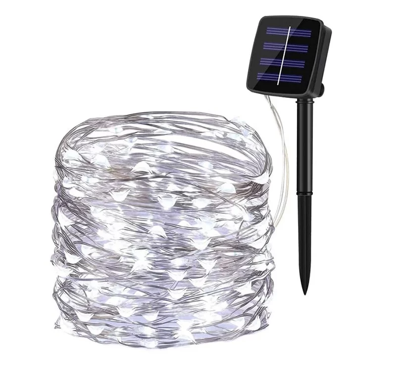 Solární venkovní LED světelný řetěz | osvětlení