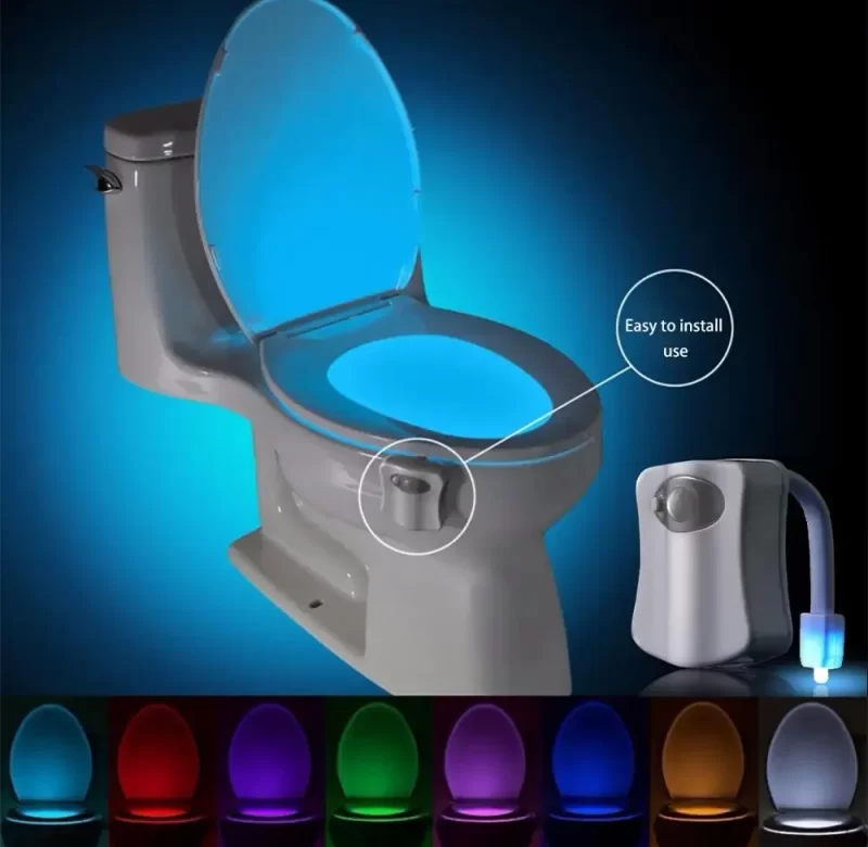 Noční lampa se senzorem pohybu a LED barvami | osvětlení