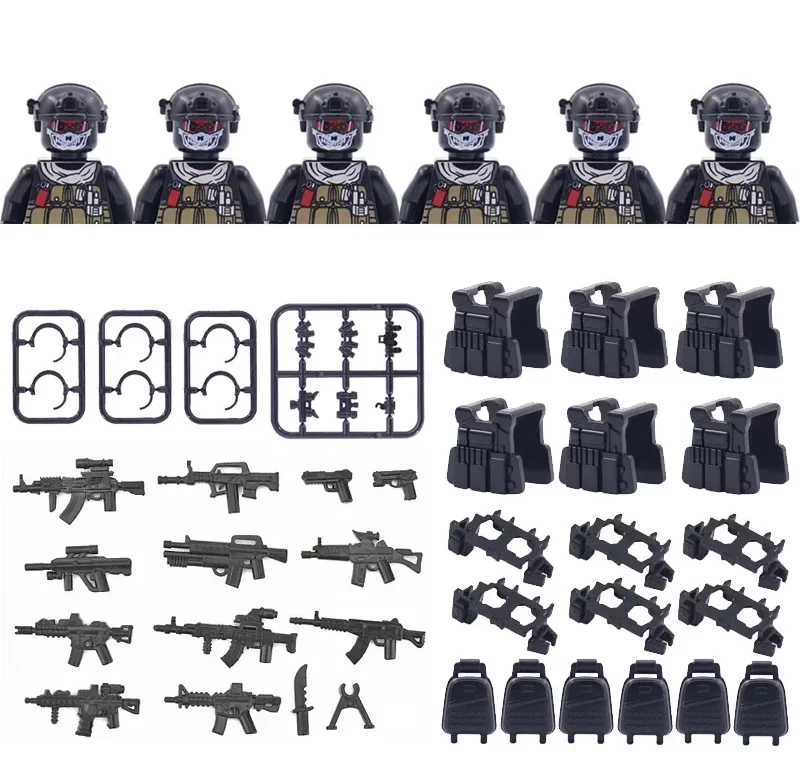 Stavební kostky s mini figurkami pro děti | stavebnice, dětské hračky