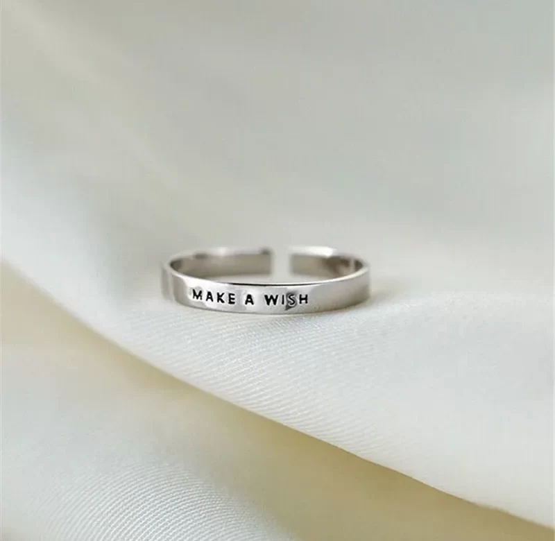 Stříbrný otevřený zásnubní prsten pro ženy | zásnubní šperky, stříbrné doplňky