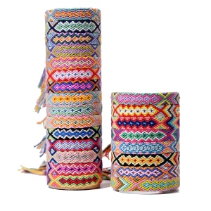 Ručně pletený letní boho náramek | módní doplněk, dámský náramek