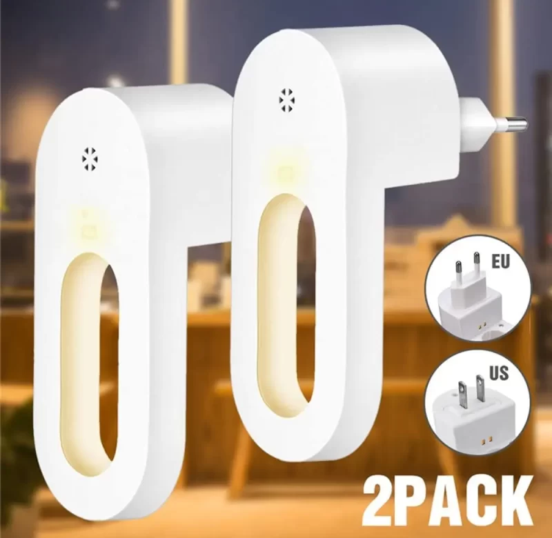 Noční světlo do zásuvky s čidlem šera | zásuvková lampa