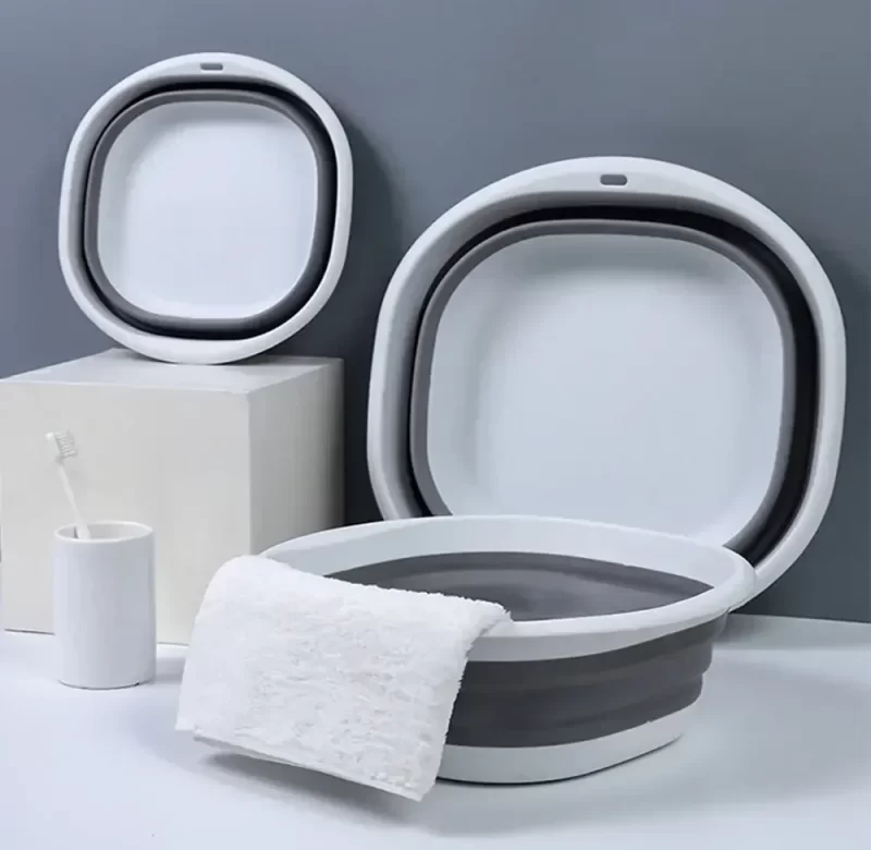 Skládací plastová miska do koupelny | skládací miska, plastová mísa