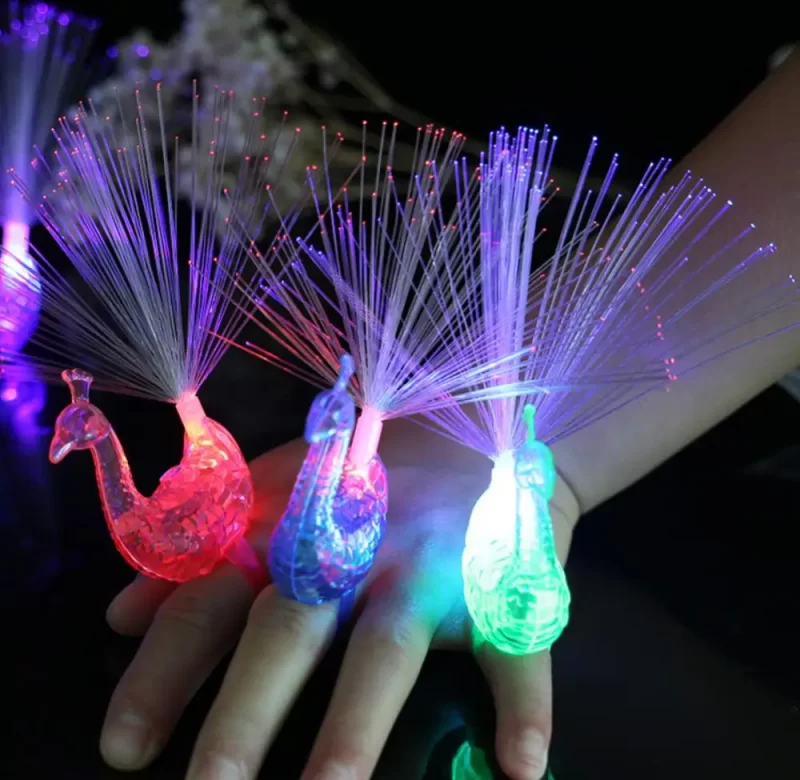Světelná peacock dekorace na dětskou party | hračka – náhodná barva