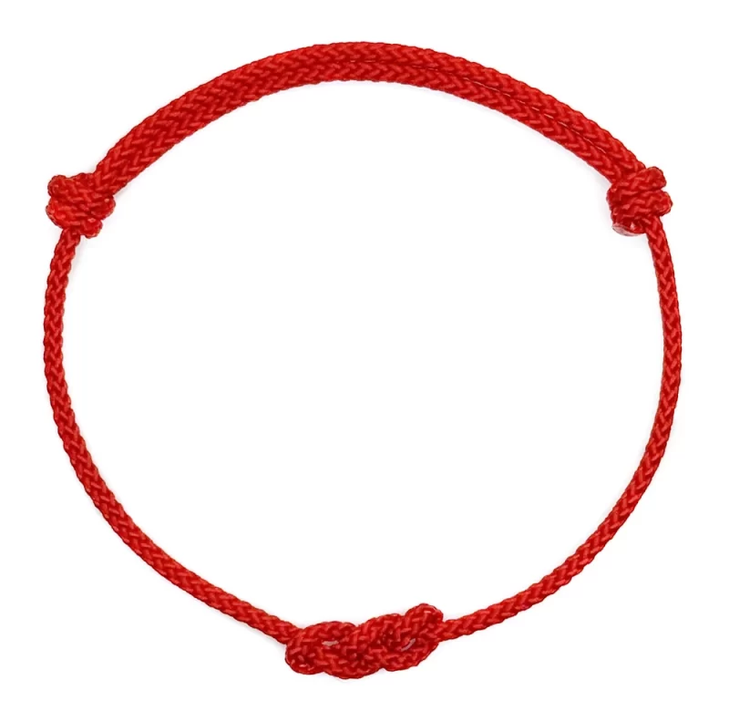 Náramek pro štěstí kabbalah 7 uzlů | ochranný náramek, dámský náramek