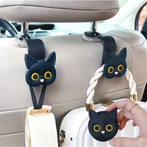 Roztomilé 3D kočičí háčky na sedačku | háčky do auta, držák kabelky