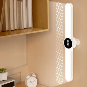 Led stolní magnetická usb lampa s hodinami | noční světlo 1+1 ks