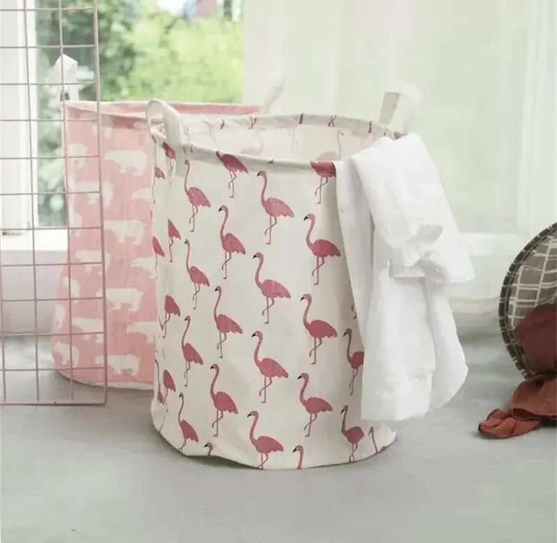 Velký skládací koš na prádlo s uchy | koš, prádelní koš