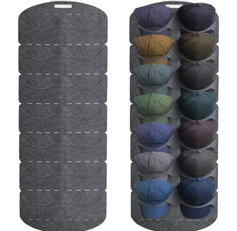 Nástěnný organizér na čepice a kšiltovky | závěsný organizér, úložný vak